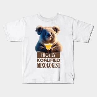 Just a Highly Koalified Mixologist Koala 3 Kids T-Shirt